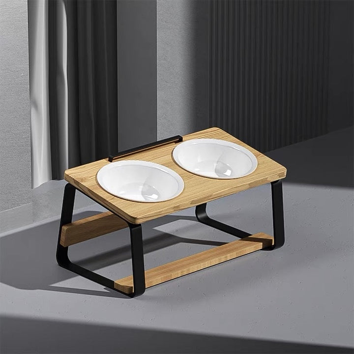 Enhance Your Pet's Dining Experience with Our Ceramic Double Pet Bowl