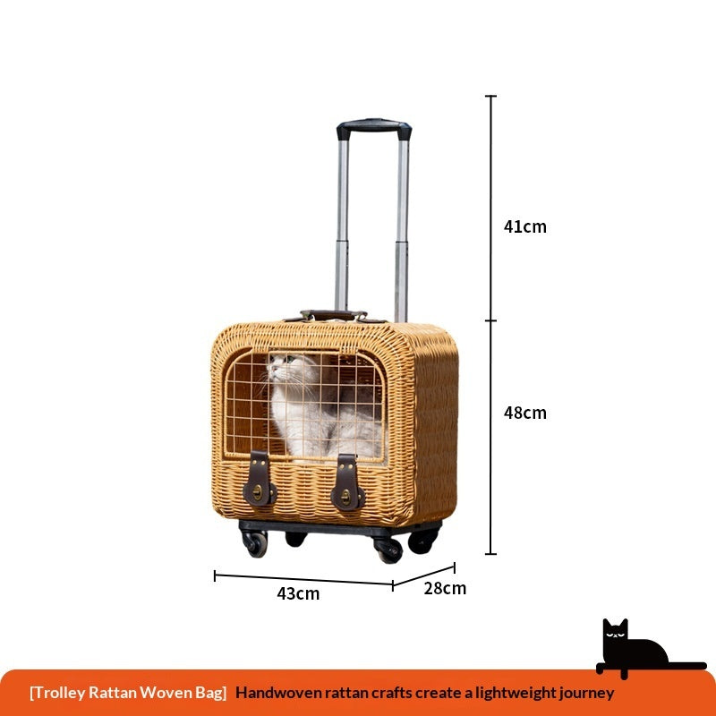 Why the Portable Woven Rattan Pet Carrier is a Must-Have for Pet Owners