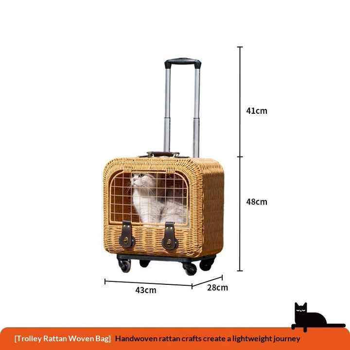 Why the Portable Woven Rattan Pet Carrier is a Must-Have for Pet Owners