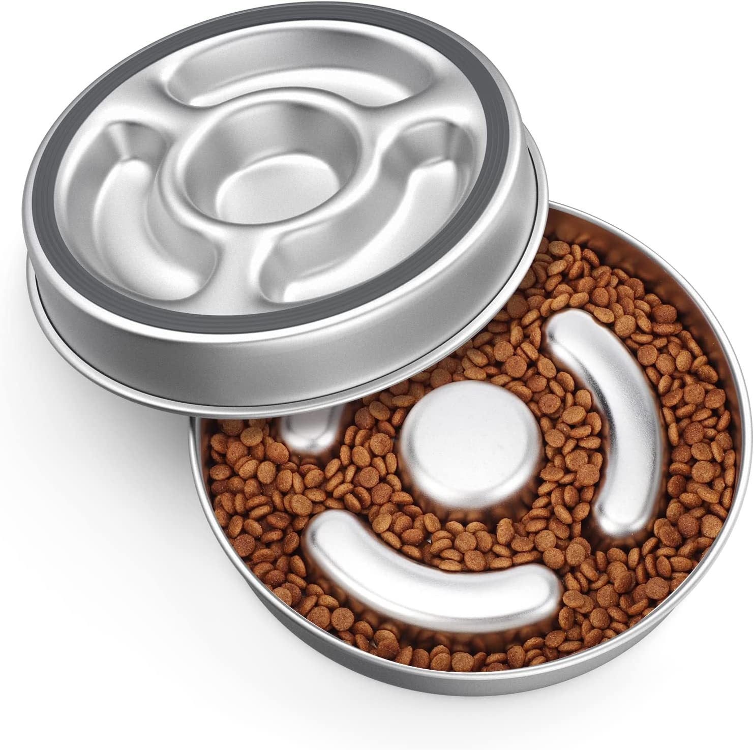 Transform Your Pet's Mealtime with Our Stainless Steel Slow Feeding Bowl