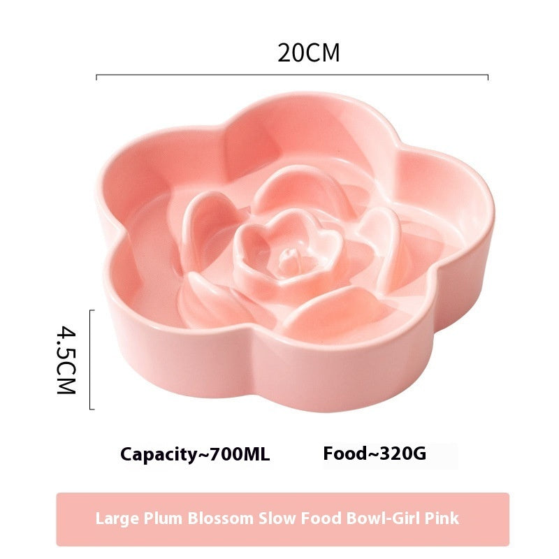 Enhance Your Pet's Dining Experience with Our Pet Ceramic Slow Feeding Bowl