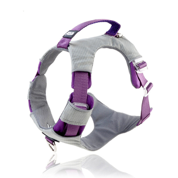 Pet Heavy-Duty Reflective Chest Harness Leash Storage Bag Set